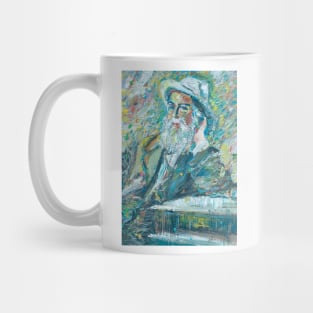 WALT WHITMAN oil portrait Mug